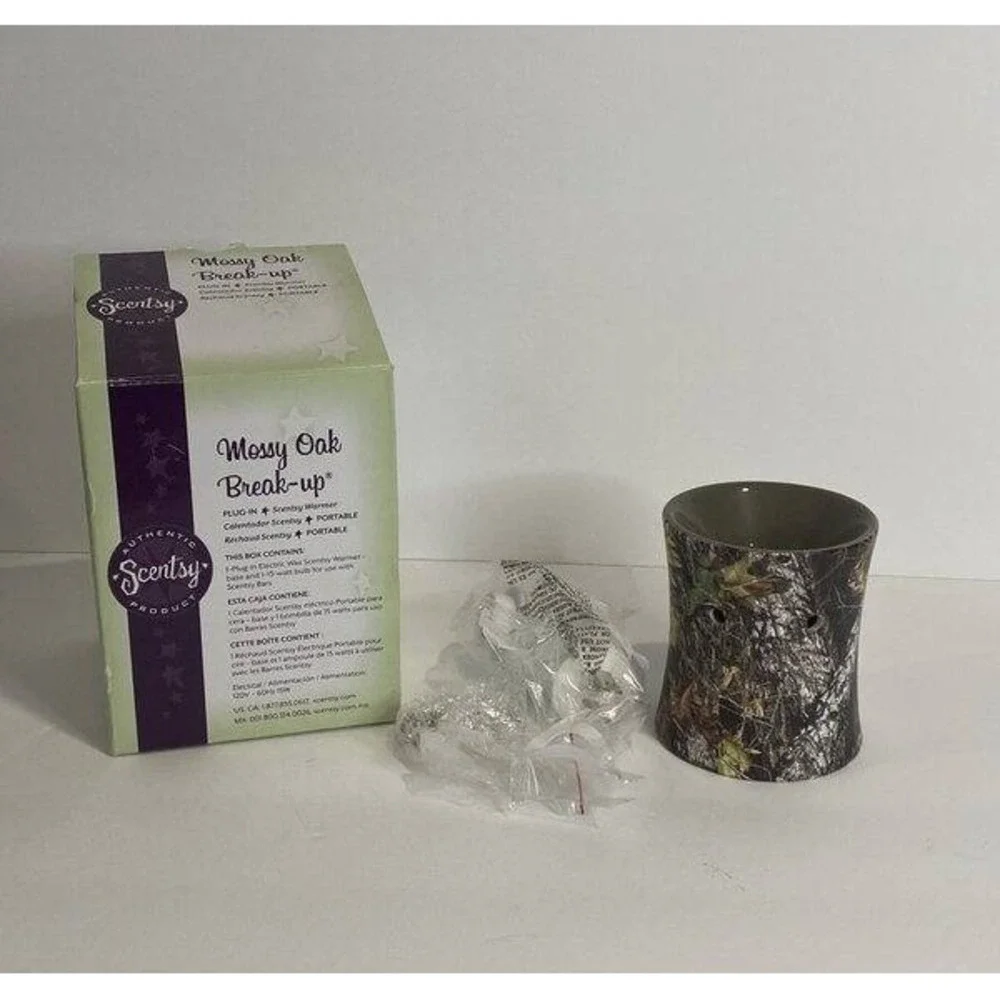 Scentsy Mossy Oak Break Up Plug In Wax Warmer Portable New Box Camo